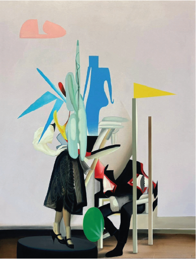 Fabrizio Arrieta | “Retrato de una pareja feliz” | Acrílico sobre tela | 180 x 140 cm | 2024 | $18 000 + i.v.a