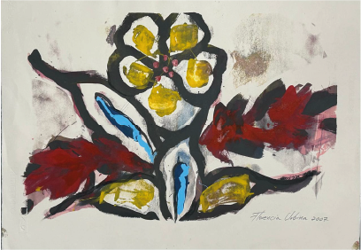 Florencia Urbina | “S.T” |  Acrílico sobre papel | 56,5 x 72,5 cm | 2007 | $1000 + i.v.a c/u