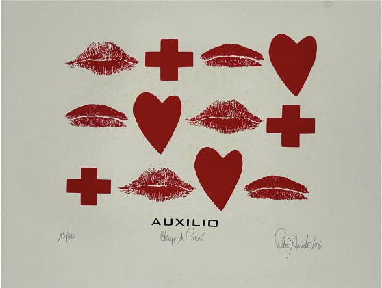 Pedro Arrieta | “Código de pasión”  Serigrafía | 78 x 58 cm | 1996 Pedro Arrieta | “Código de pasión” |  Serigrafía | 78 x 58 cm | 1996 | $1000 + i.v.a $1000 + i.v.a