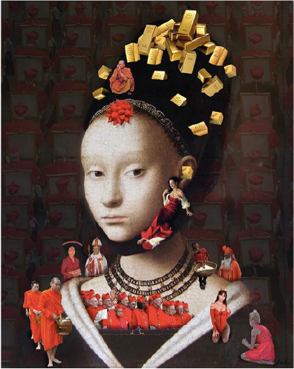 Lluis Barba | “Retato de una Joven (Petrus christus)” | Photo print | 100 x 80 cm | 2017 | $8 000 + i.v.a