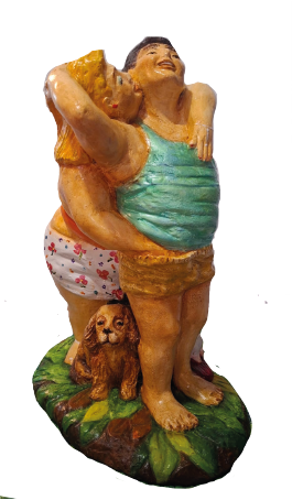 Leda Astorga | “Golosa” (ed. 3/6) | Concreto armado pintado con óleo y acrílico | 35 x 27 x 18 cm | 2024 | $850 +  i.v.a