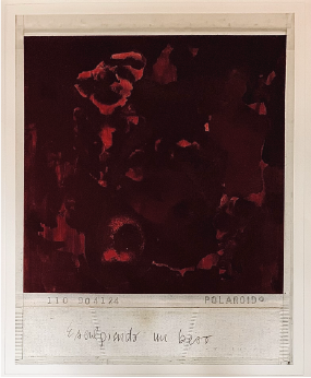 Priscilla Monge | “Esculpiendo un beso” | Impresión digital y óleo sobre papel archivístico de algodón | 85 x 68 cm | 2026 | $10 000 + i.v.a