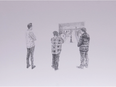 Carlos Alarcón | “De la serie: Espera” | Grafito sobre papel | 21 x 29 cm c/u | 2026 | $850 + i.v.a c/u