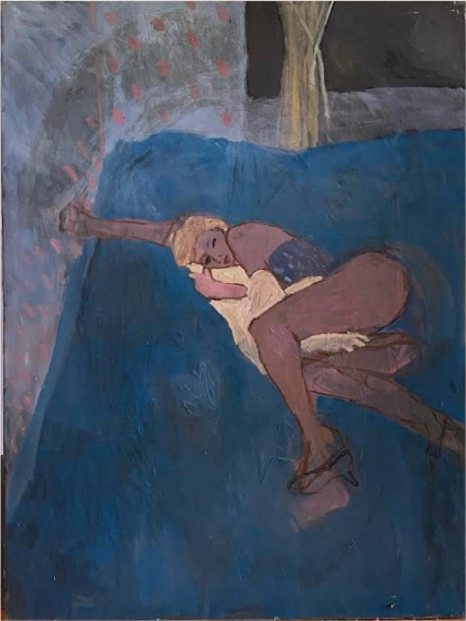 Alina González | “En la cama” | Óleo sobre lienzo | 122 x 91.5 cm | 2010 | $12 000 + i.v.a
