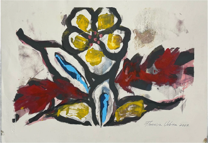 Florencia Urbina | “S.T” | Acrílico sobre papel | 56,5 x 72,5 cm | 2007 | $1000 + i.v.a