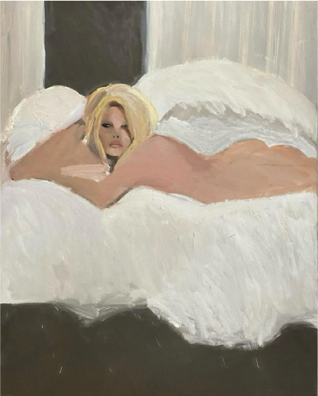 Alina González | “Ella está sola” | Óleo sobre lienzo | 122 x 91,5 cm | 2026 | $12 000 + i.v.a
