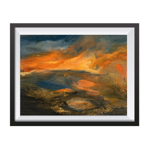 Emilia Cersósimo | “Atardecer I” | Mixta sobre cartón | 25 x 37,5 cm | 1992 | $250