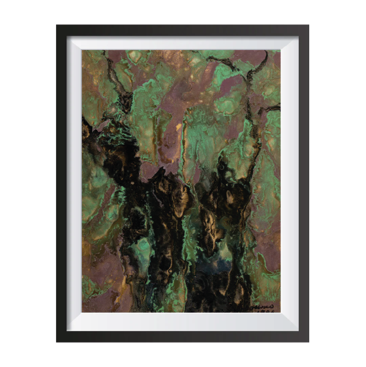 Emilia Cersósimo | “Serie bosques IV” |  Mixta sobre cartón | 37,5 x 25 cm | 1989 | $250