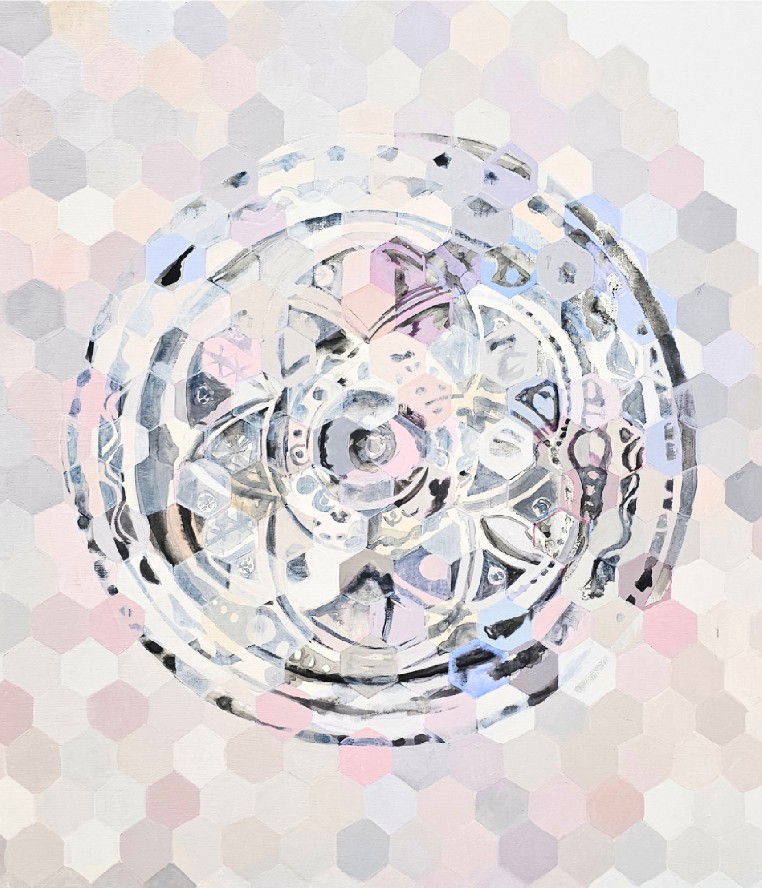Ana Abregú | "Fractal 322” | Acrílico sobre lienzo | 90 x 80 cm | 2022 | 