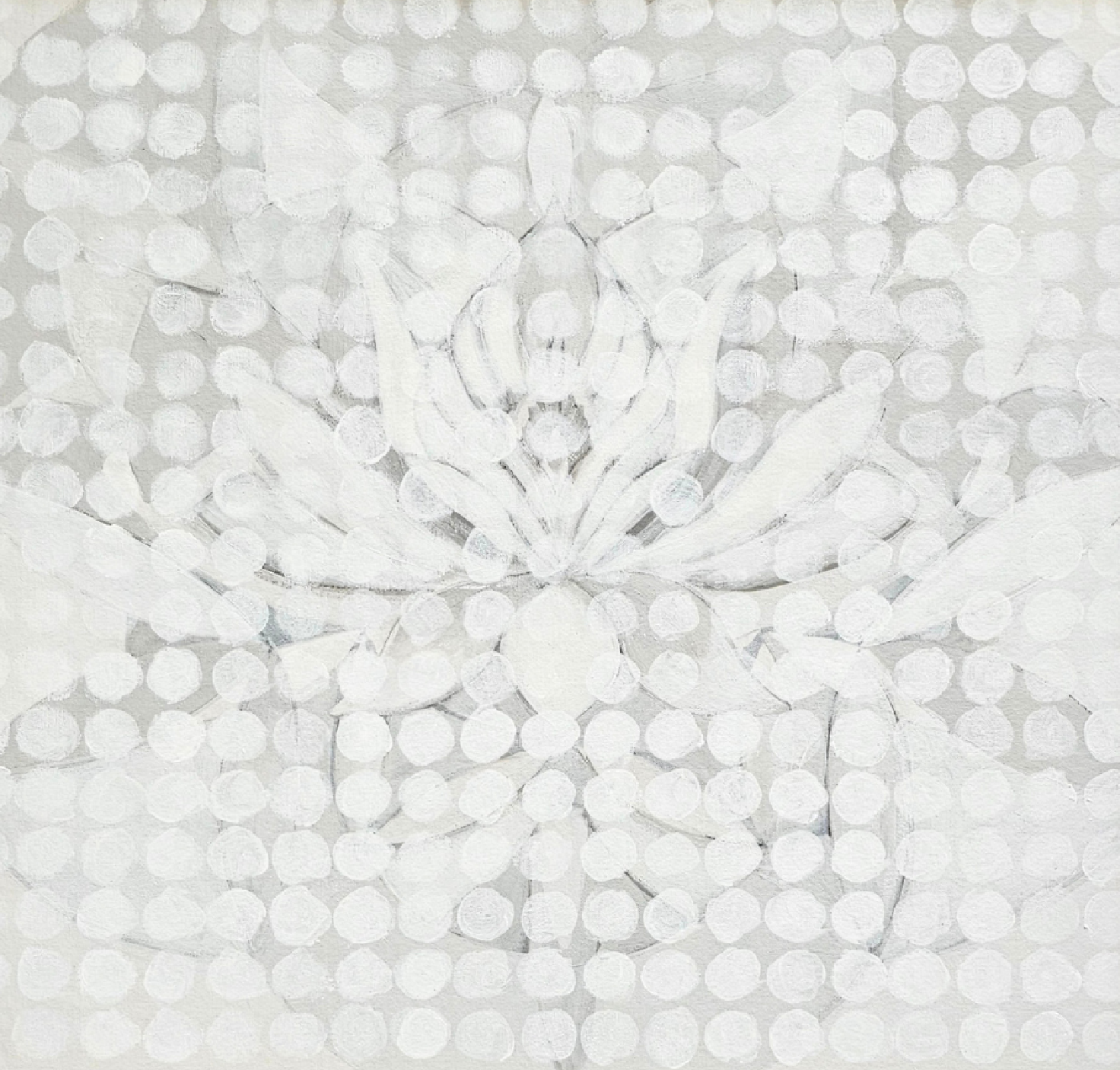 Ana Abregú | "Flor de Loto” | Acrílico sobre lienzo | 47 x 47 cm | 2023 | 