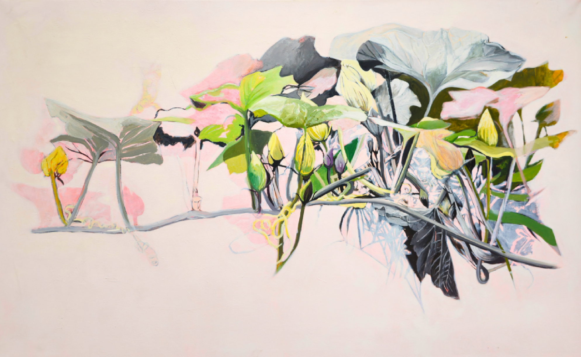 Ana Abregú | "Registro de una sombra” | Acrílico sobre lienzo | 110 x 135 cm | 2023 | 