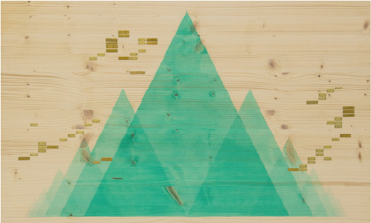 “Myadestes” | Acrílico sobre madera y componentes electrónicos | 100 x x 60 x 1,8 cm | 2023 