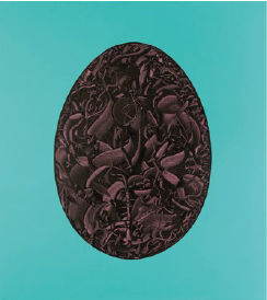 Brahmanda IV | Acrílico sobre tela | 90 x 100 cm | 2023