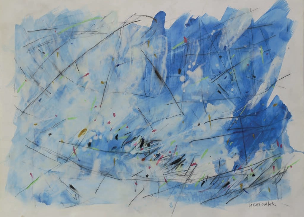 “Azul 007” | Técnica mixta sobre papel | 50 x 70 cm | 2009 | ₡238.000 + i.v.a