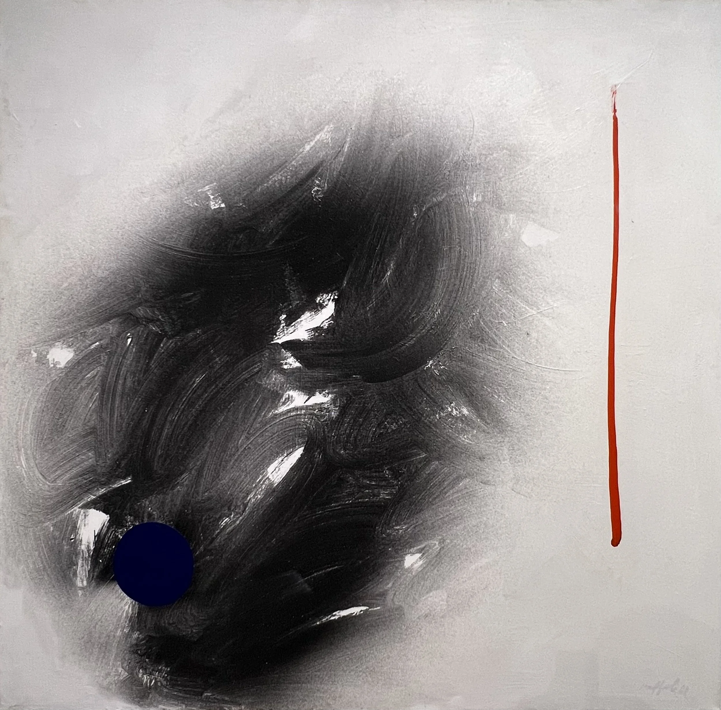 Playa Negra | Acrílico, gel acrílico y silica | 168 x 168 cm | 2020