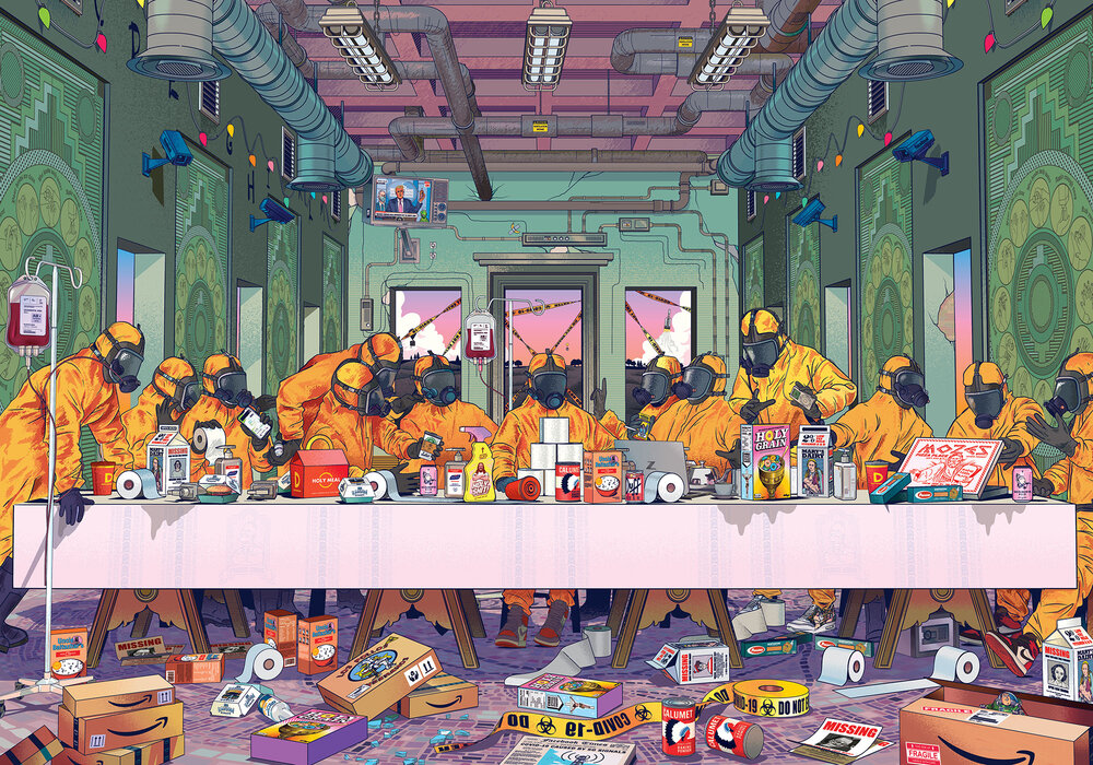 The Last Supper — Musketon - Finger lickin' good illustrations The Last Supper — Musketon - Finger lickin' good illustrations