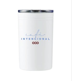 To-Go Coffee Mugs White (Holds 12oz Can) — Café Intencional, LLC