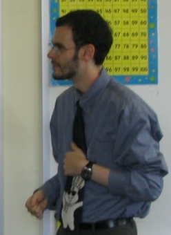Rockin' the Doughboy tie in class!