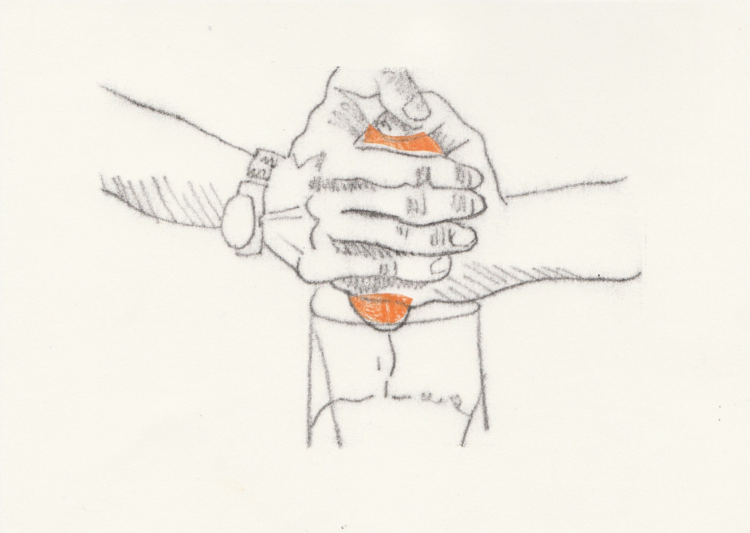  Orange squeeze II (2020)  Monotype, A5 