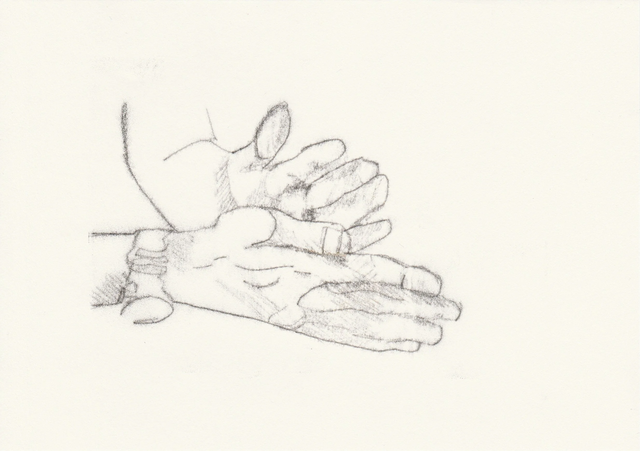  Gnocchi hands I (2020)  Monotype, A5 