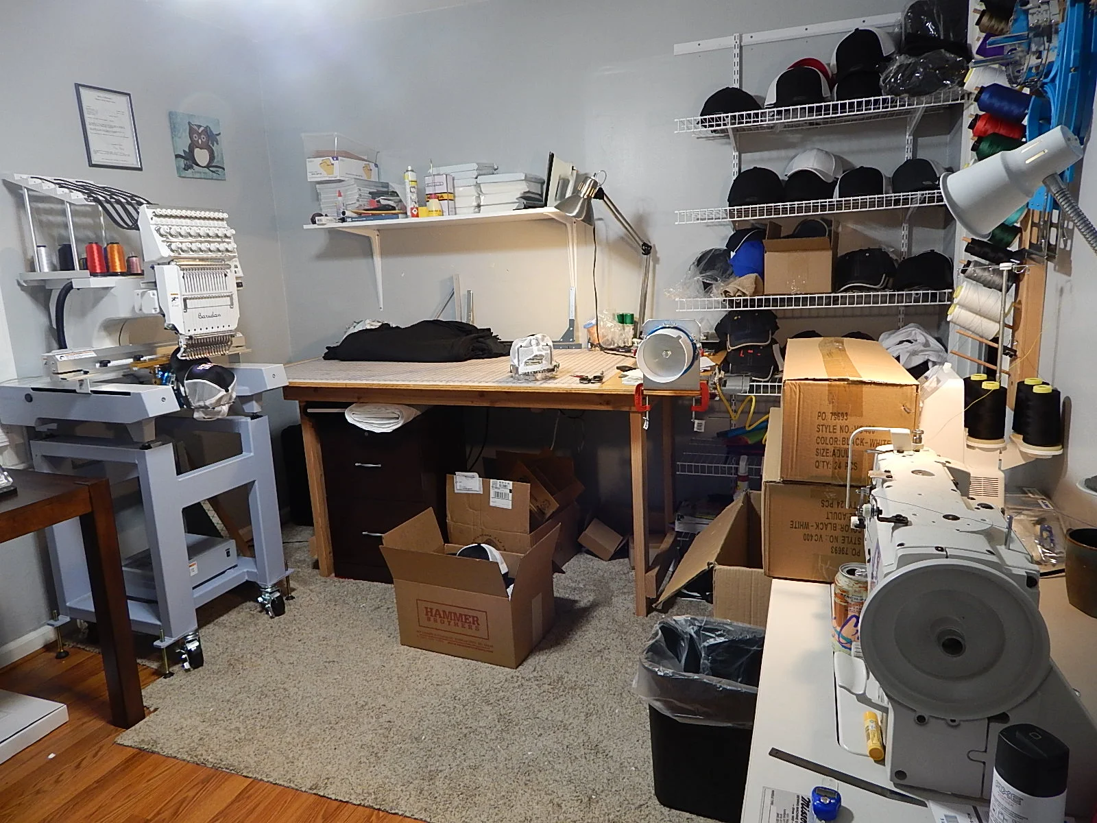 Our new machine and setup!