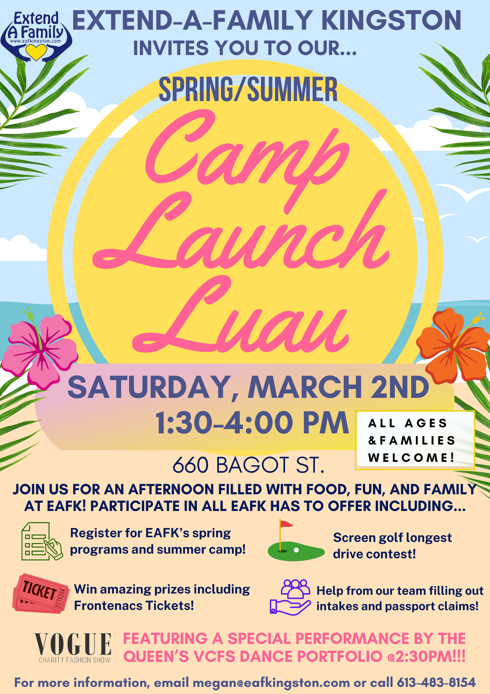EAFK Camp Registration Luau