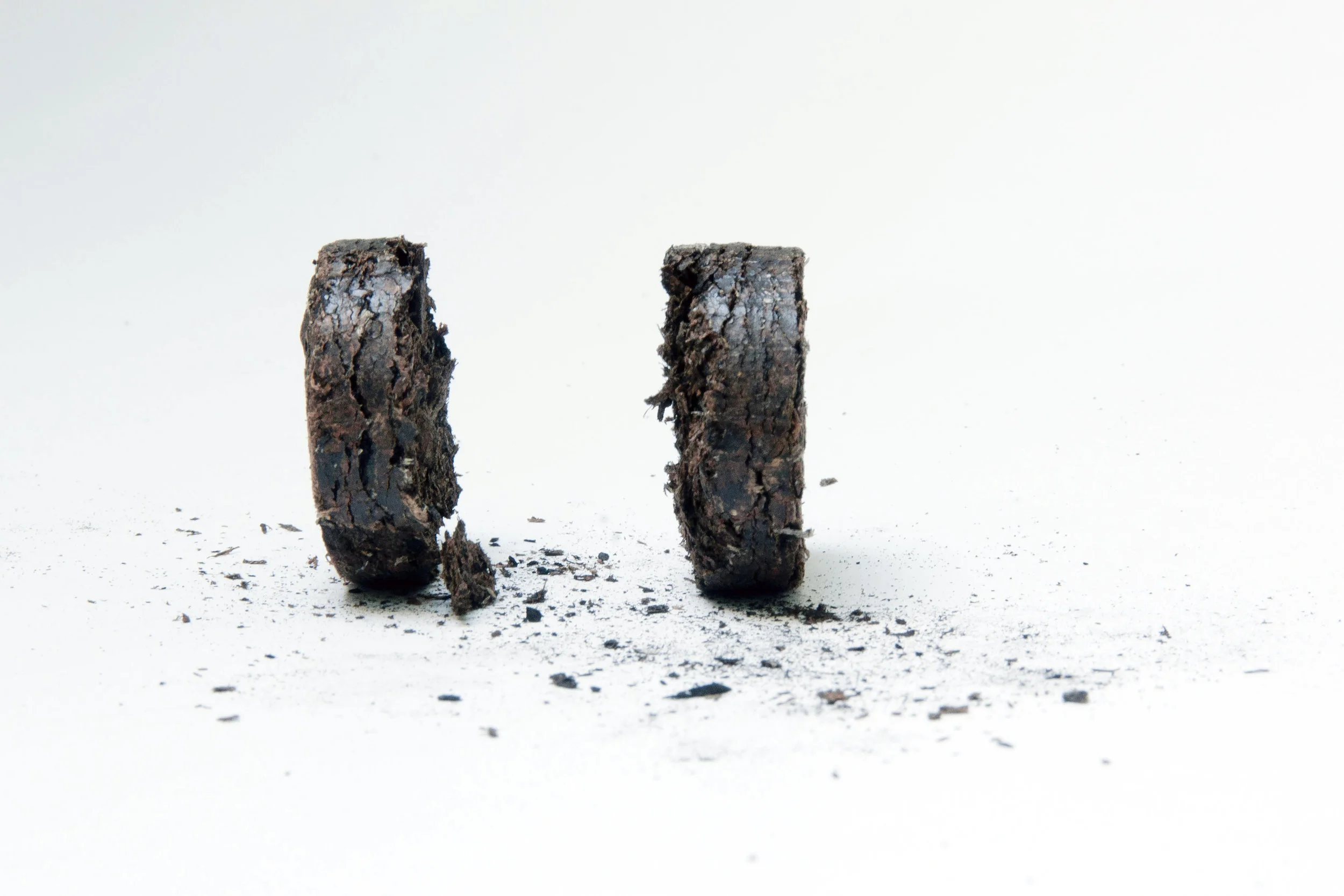 The densified fuel made for CSR that was used in the second Zoo trials last fall were quite friable. NRRI has since devised a more advanced way to densify the material.