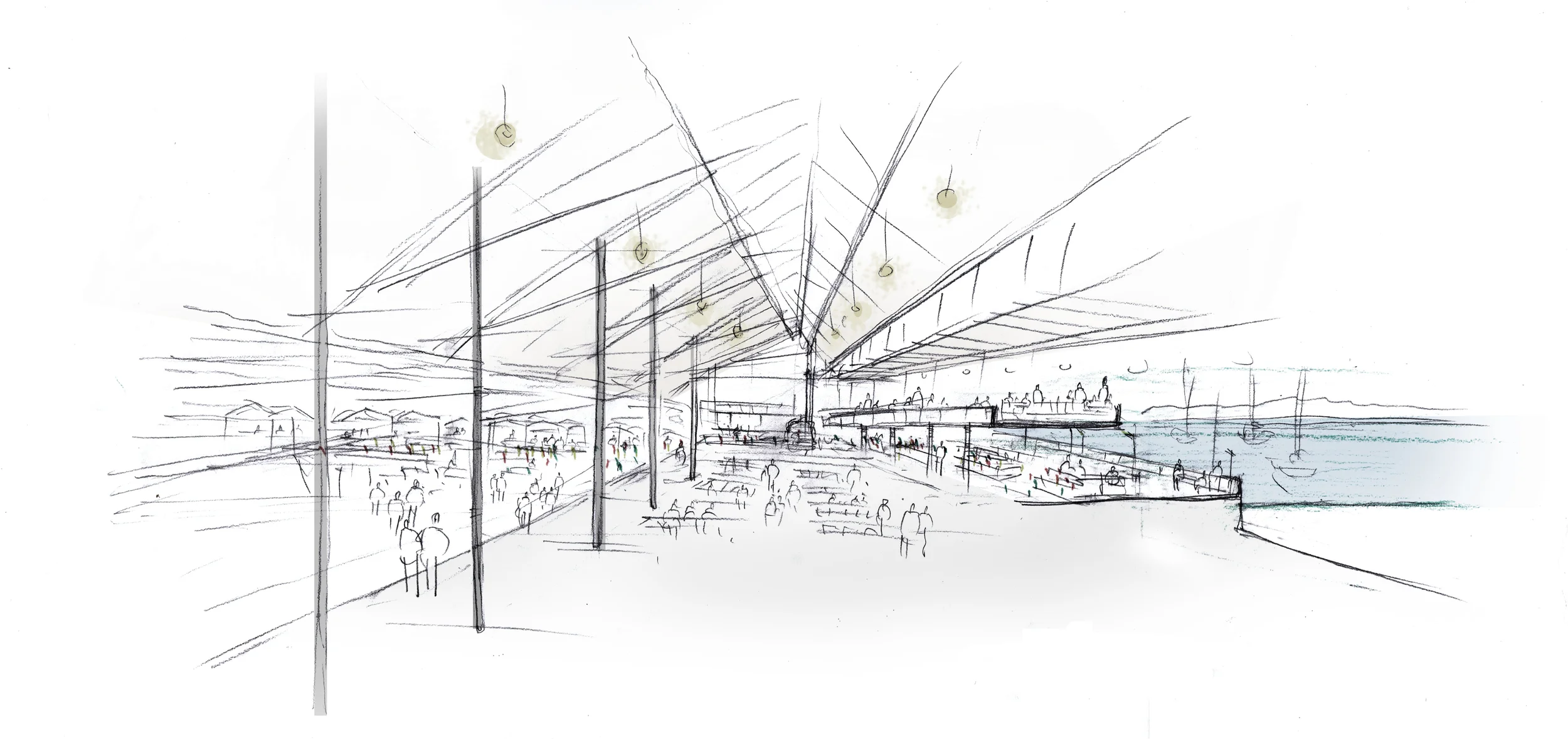 Marina Market perspective sketch