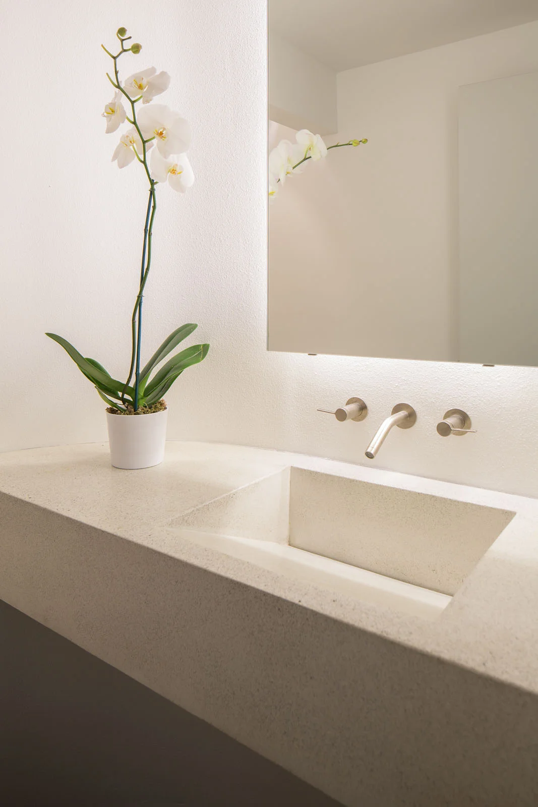 Madrona House bathroom sink and faucet detail