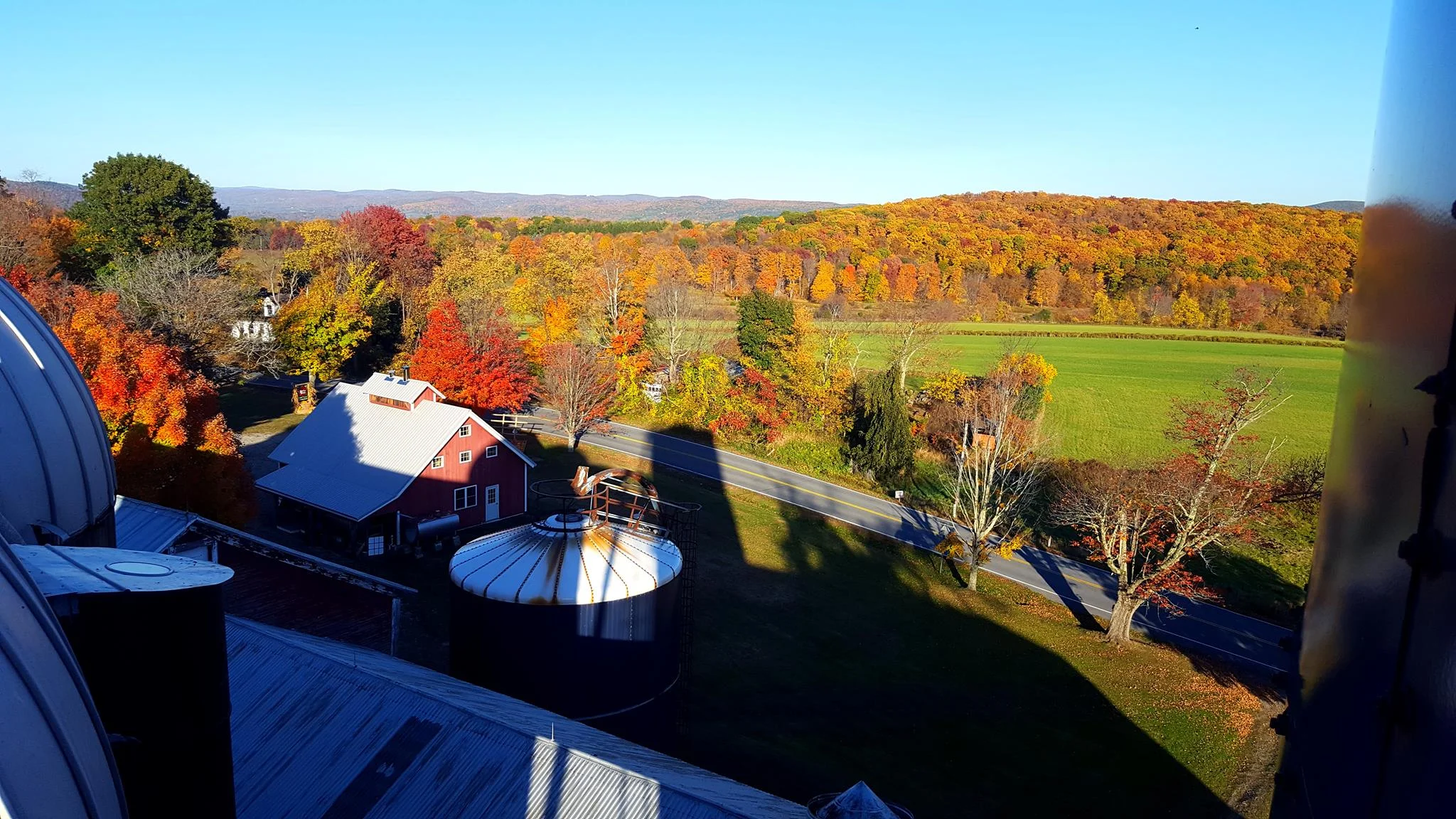 View from atop our silo