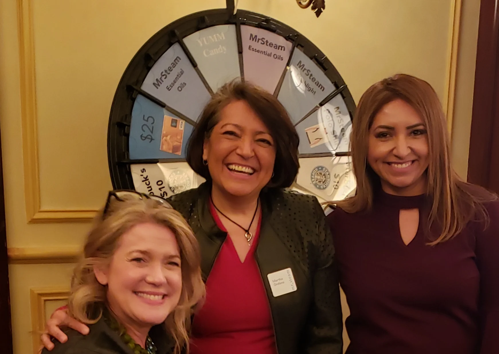 Martha, Martha, Martha, her enthusiasm and infectious smile and laugh have you believing that the good life is when you have a steam shower in your life. True to the company, she does indeed have a steam shower or two…pictured in the middle with her team!!!