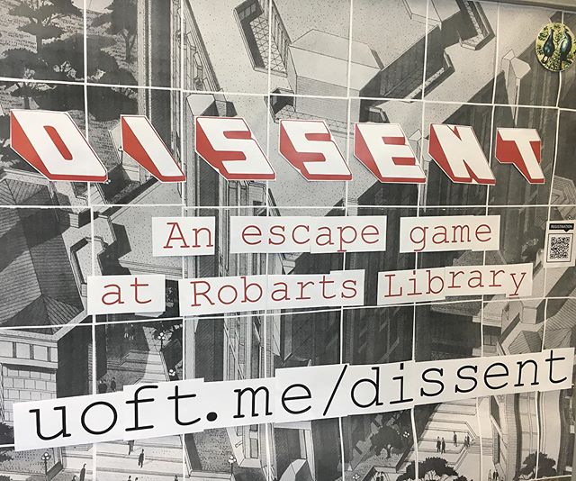 A new escape game is about to descend on Robarts Library! Can you turn the tide? Register at uoft.me/dissent #uoft #universityoftoronto #uoftlibraries #uoftlife