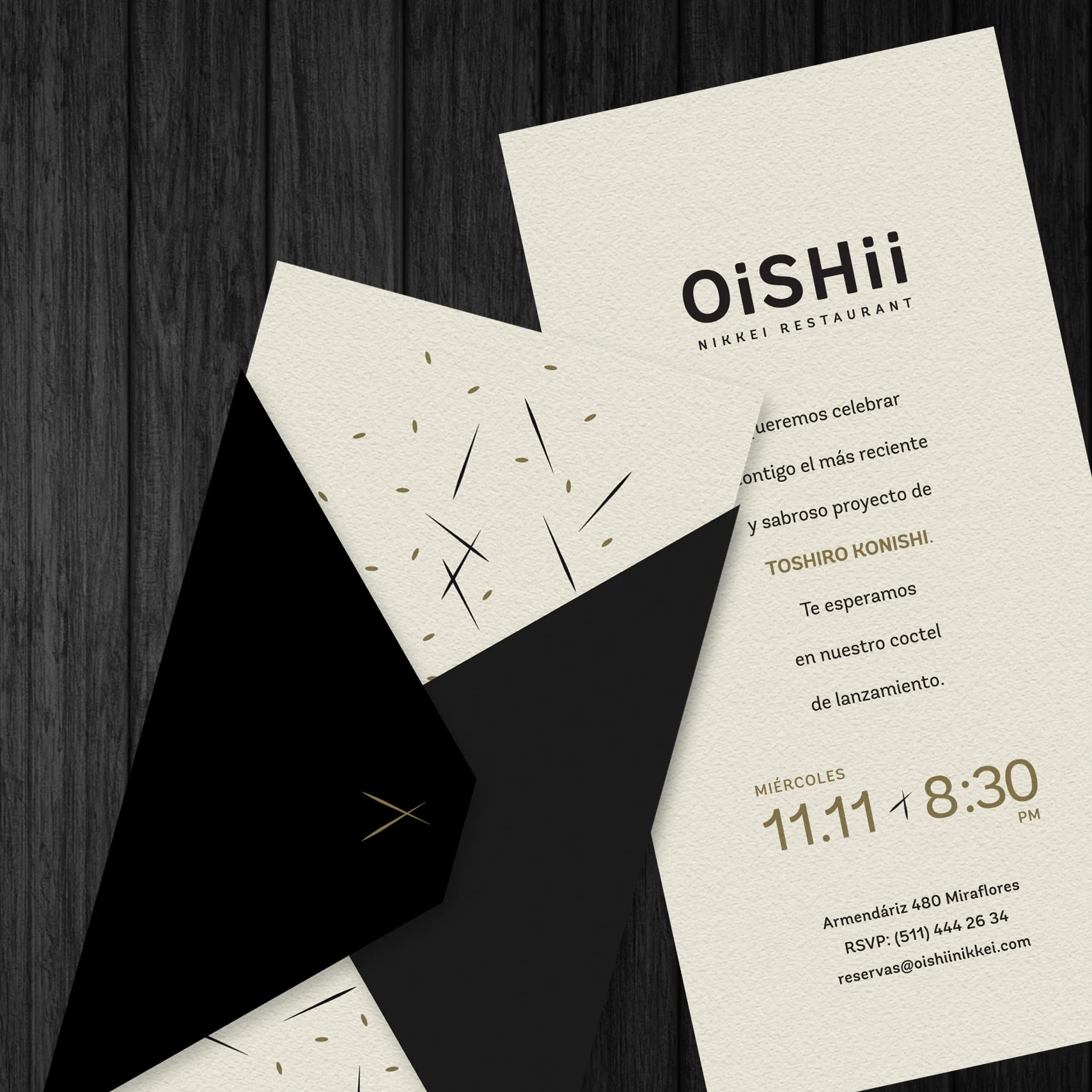 Invitación inauguración Oishii