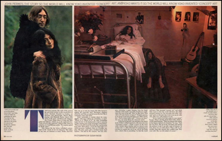 John Lennon and Yoko Ono 1968