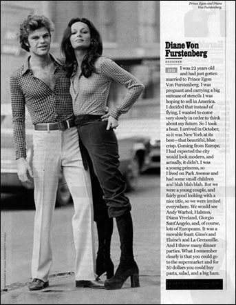 Diane and Egon von Furstenberg1970