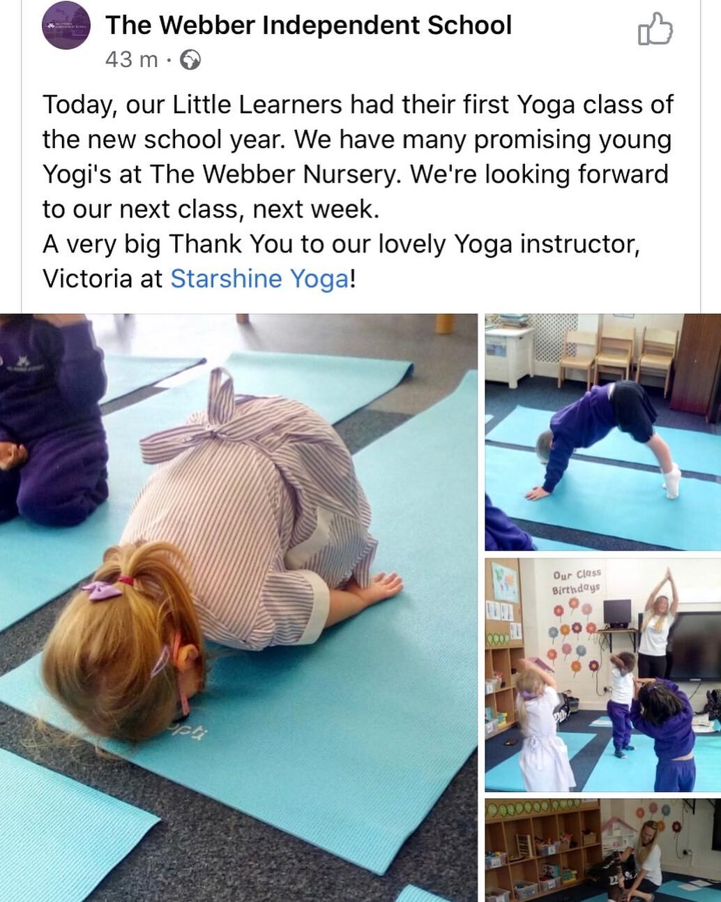 We are so excited to be back! We are now teaching in community centres, schools and nurseries...look how fantastic these little yogis are in their first yoga session! Get in touch for more info🧘🏻&zwj;♀️⭐️ 🤩

#starshineyoga #kidsyoga #kidsmindfulne