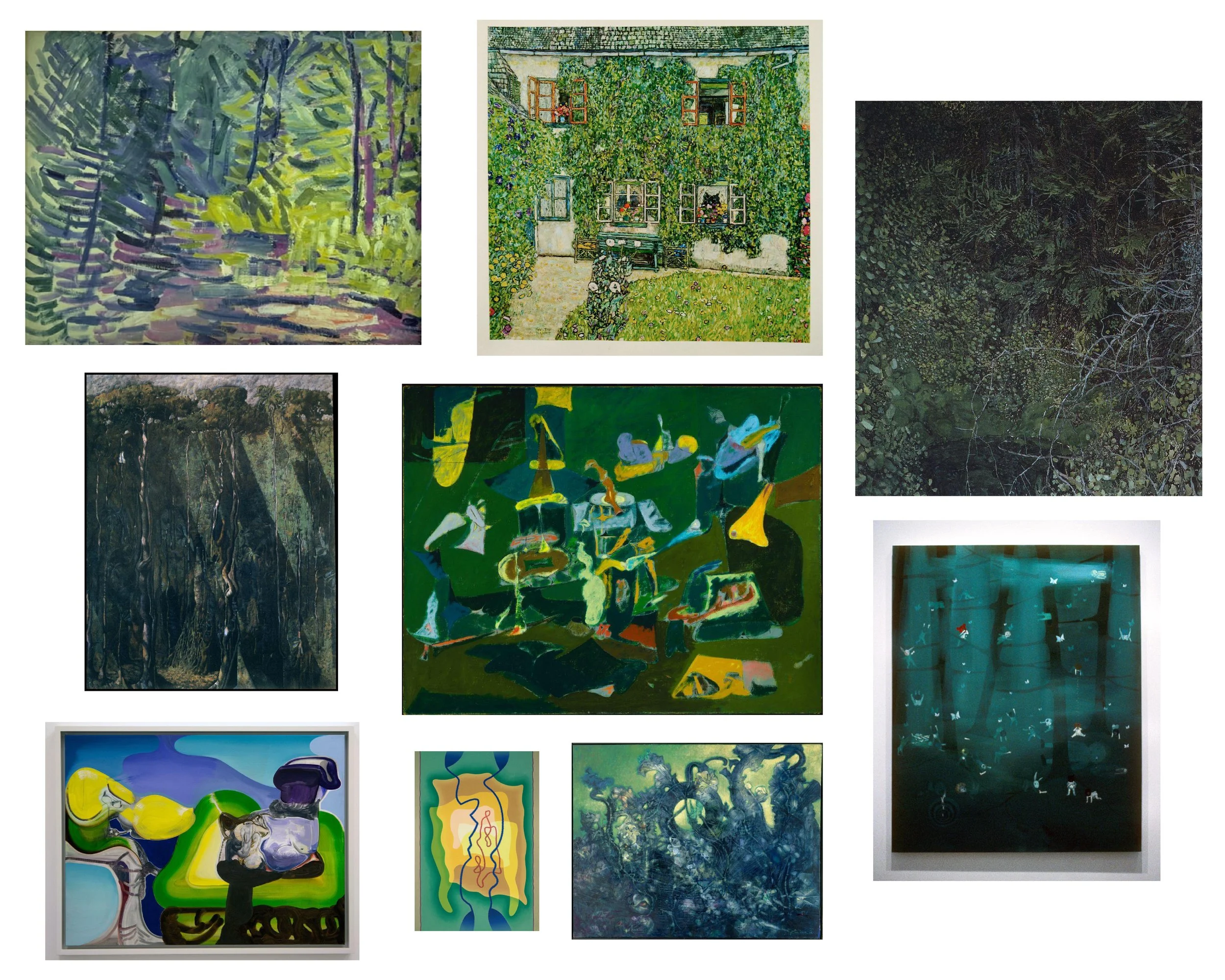 Green paintings