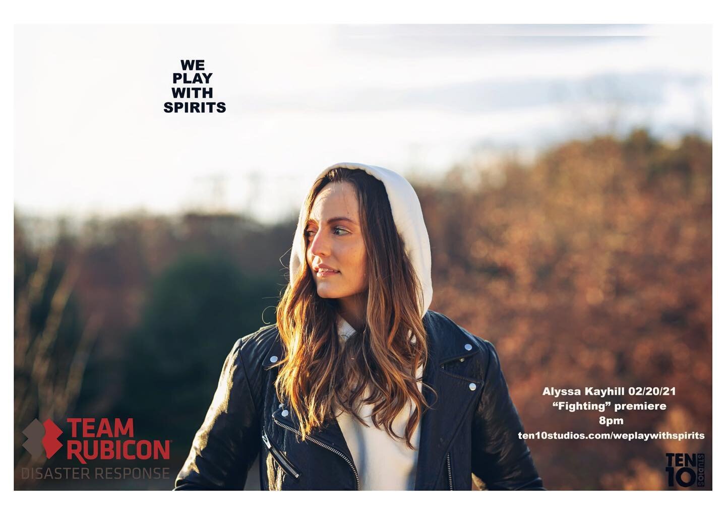 Can&rsquo;t wait to chat with @jacko.nyc tomorrow and perform my new song &ldquo;Fighting,&rdquo; live at Ten10 studios as part of their We Play With Spirits series. I&rsquo;ll be teaming up with the amazing charity organization @teamrubicon to raise