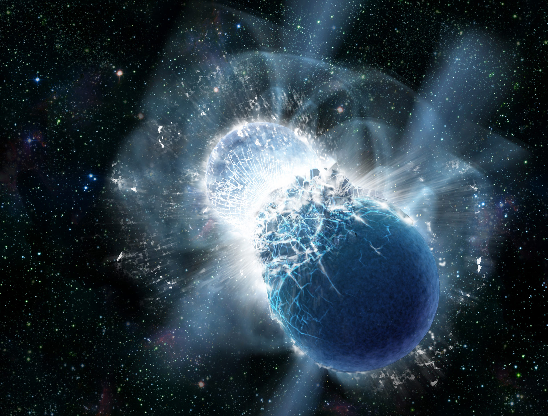 Interestingly - it's the interaction of neutron stars that is thought to have produced the gold that's so highly prized the world over ... how apt a metaphor for God's love - don't you think?