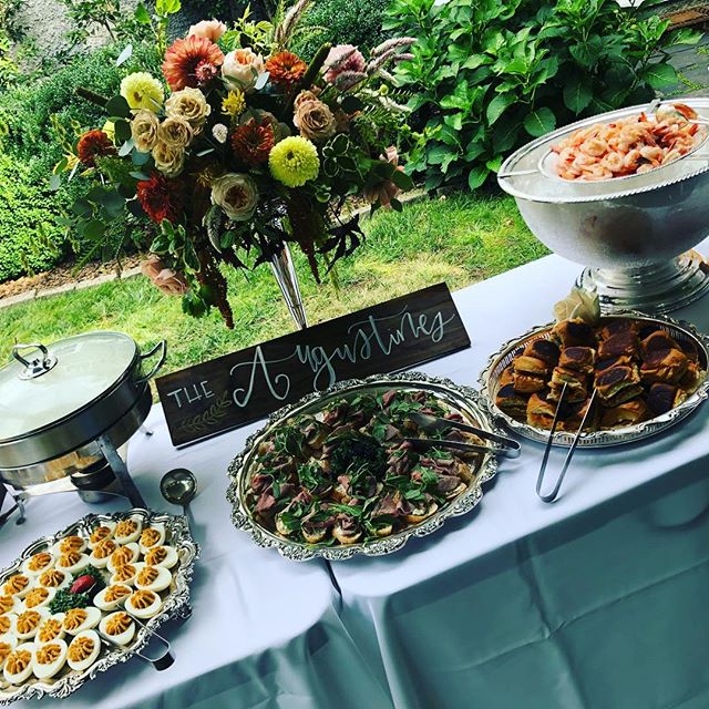 It&rsquo;s a beautiful day for a wedding! Congratulations Winburn and Dickie💕 #rvaweddings #rvacatering