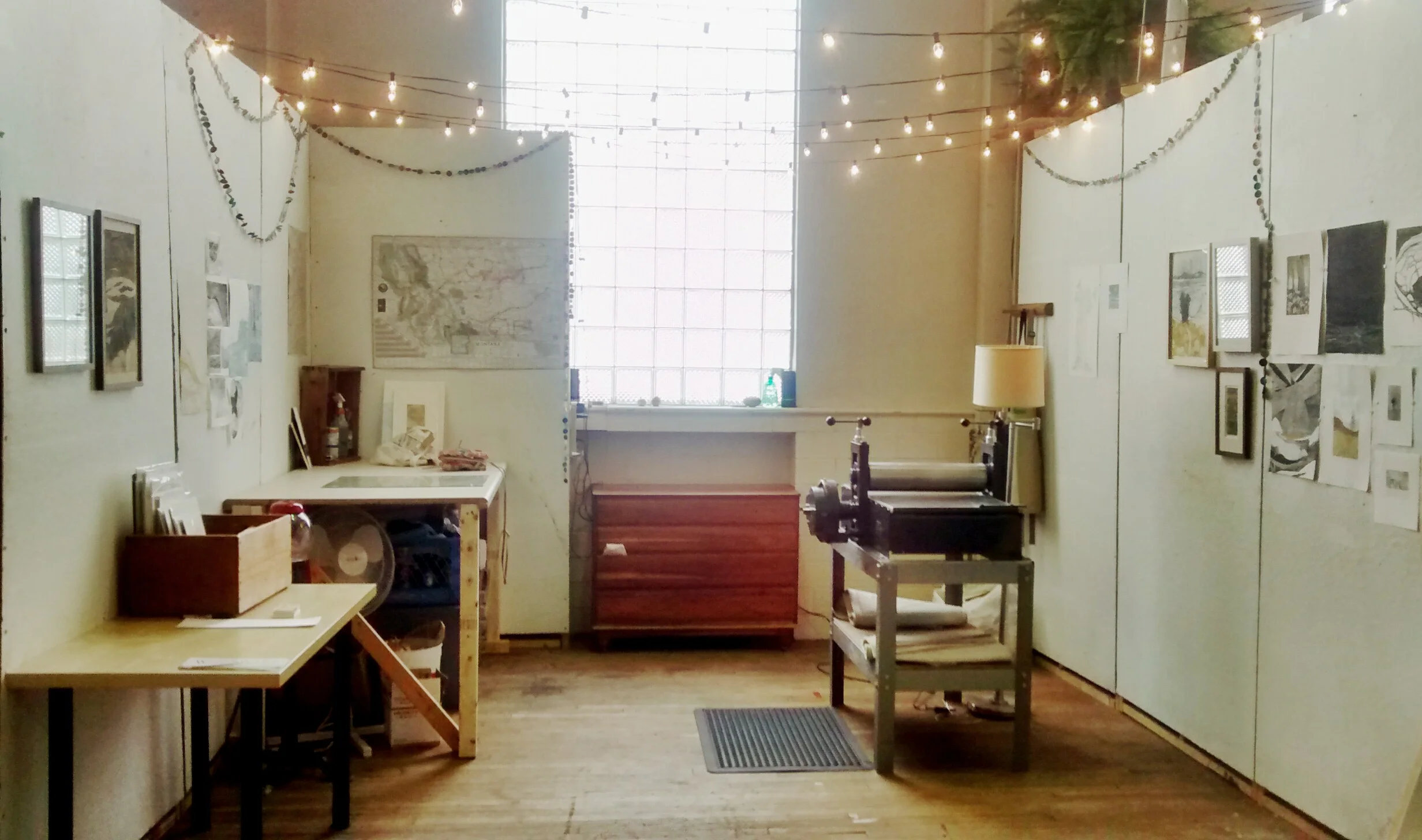 Elizabeth Claire Rose's Pittsburgh studio.