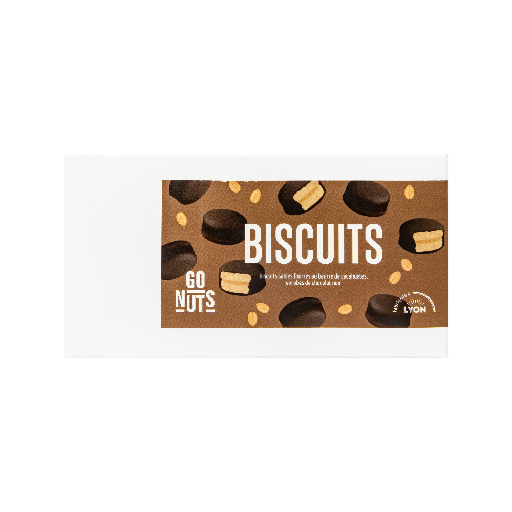 Coffret biscuits chocolat beurre de cacahuètes BIO