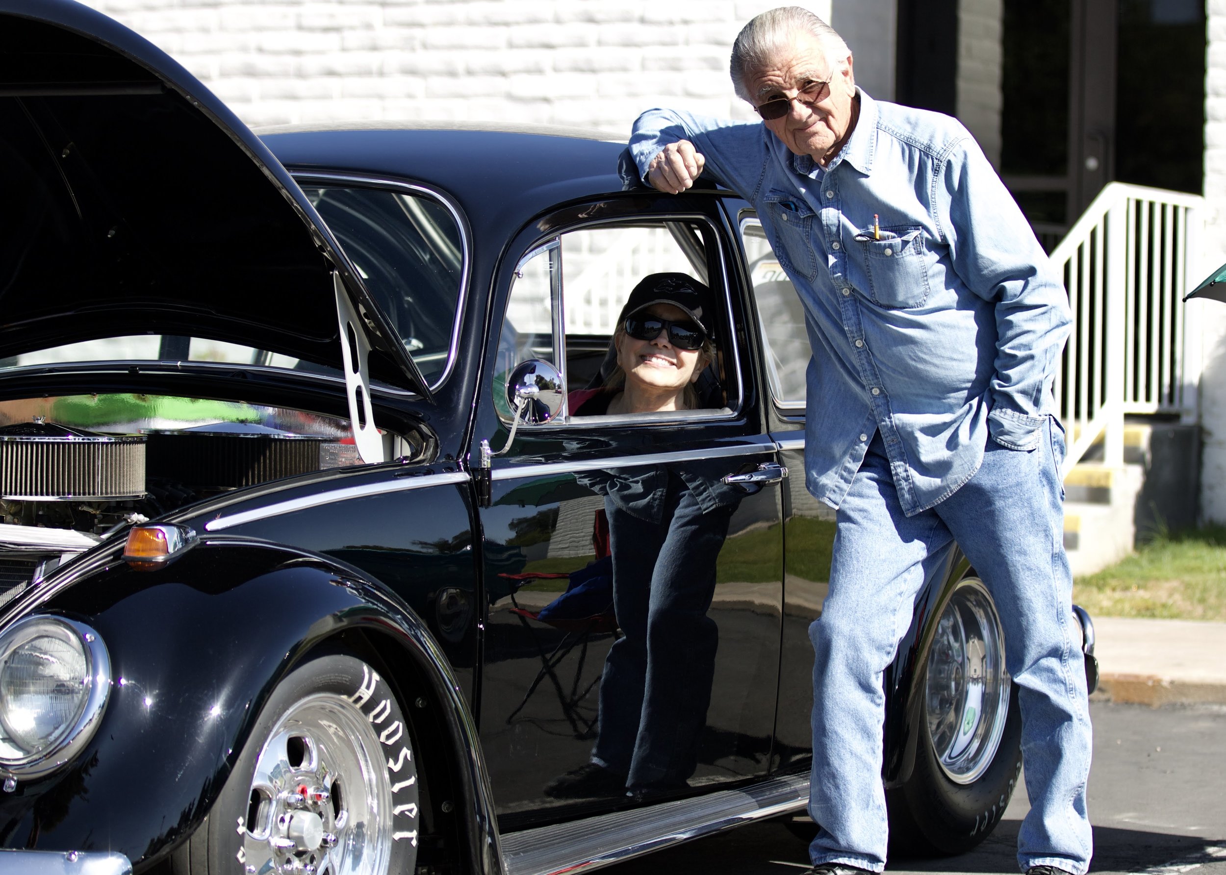 Ken Walker with his 575 horse power VW "bug" 
