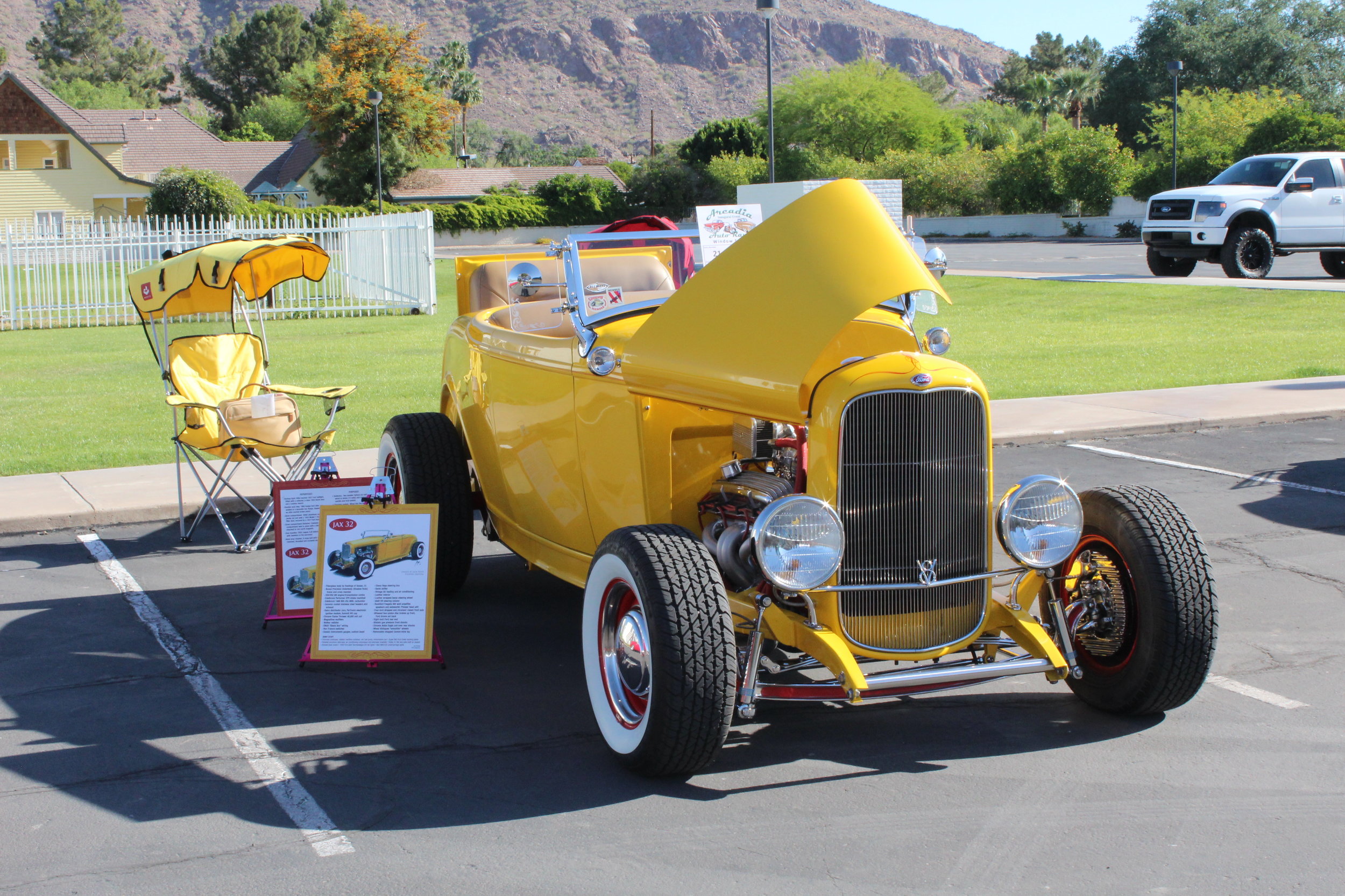 Best in Arcadia - a 1932 roadster hot-rod. Owned by Jack Nock