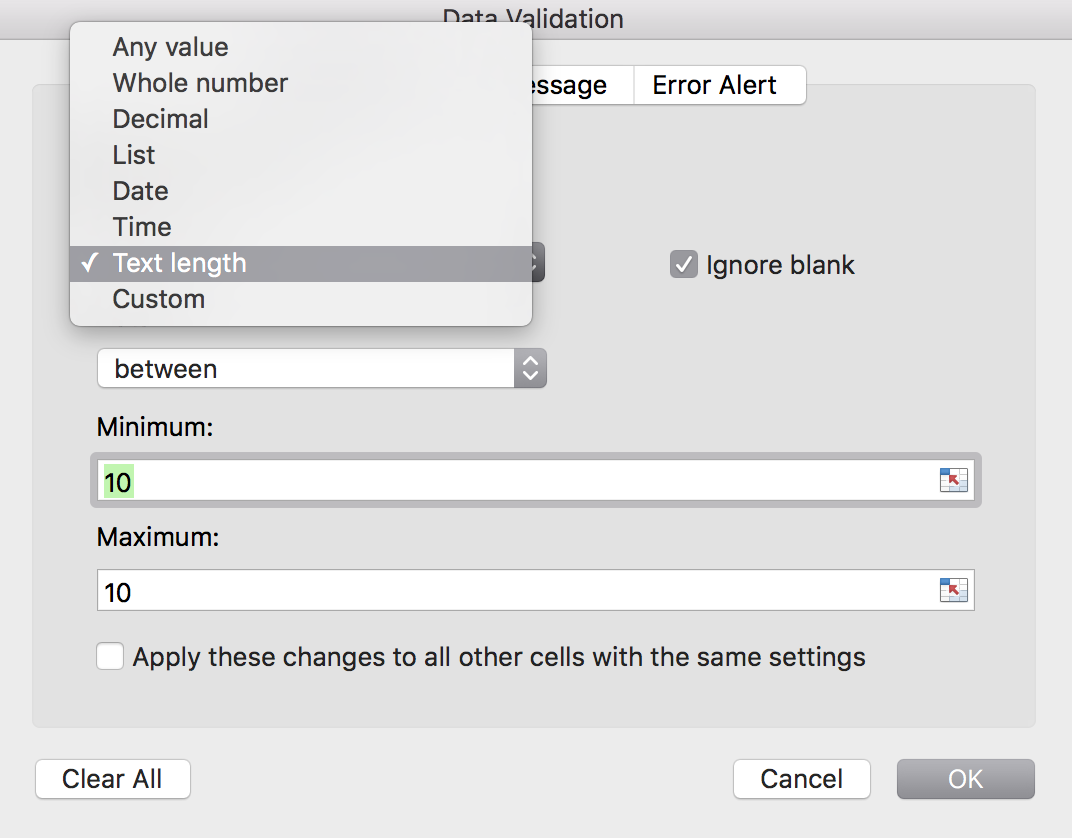 Select the function in the dropdown menu and follow the instructions.