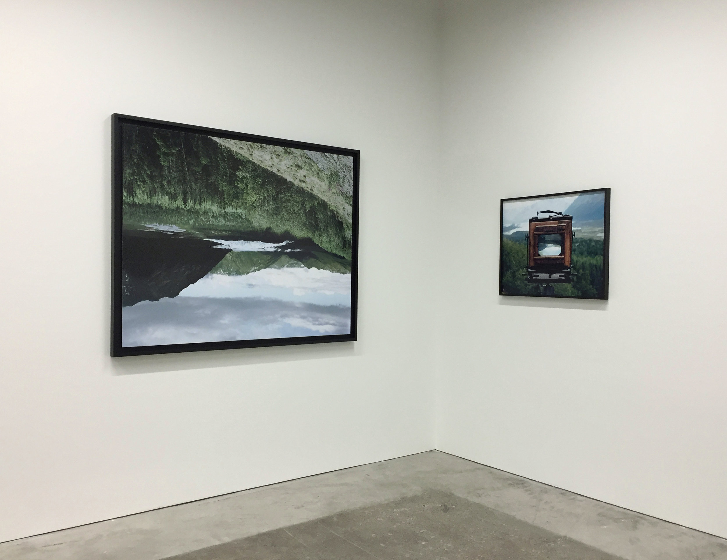  CHRISTINA SEELY  Defluo Glacies and Matanuska Glacier, Alaska,  2011 Set: 24 x 30 in. and 46 x 58 in. Archival Inkjet Prints Edition 1/4   