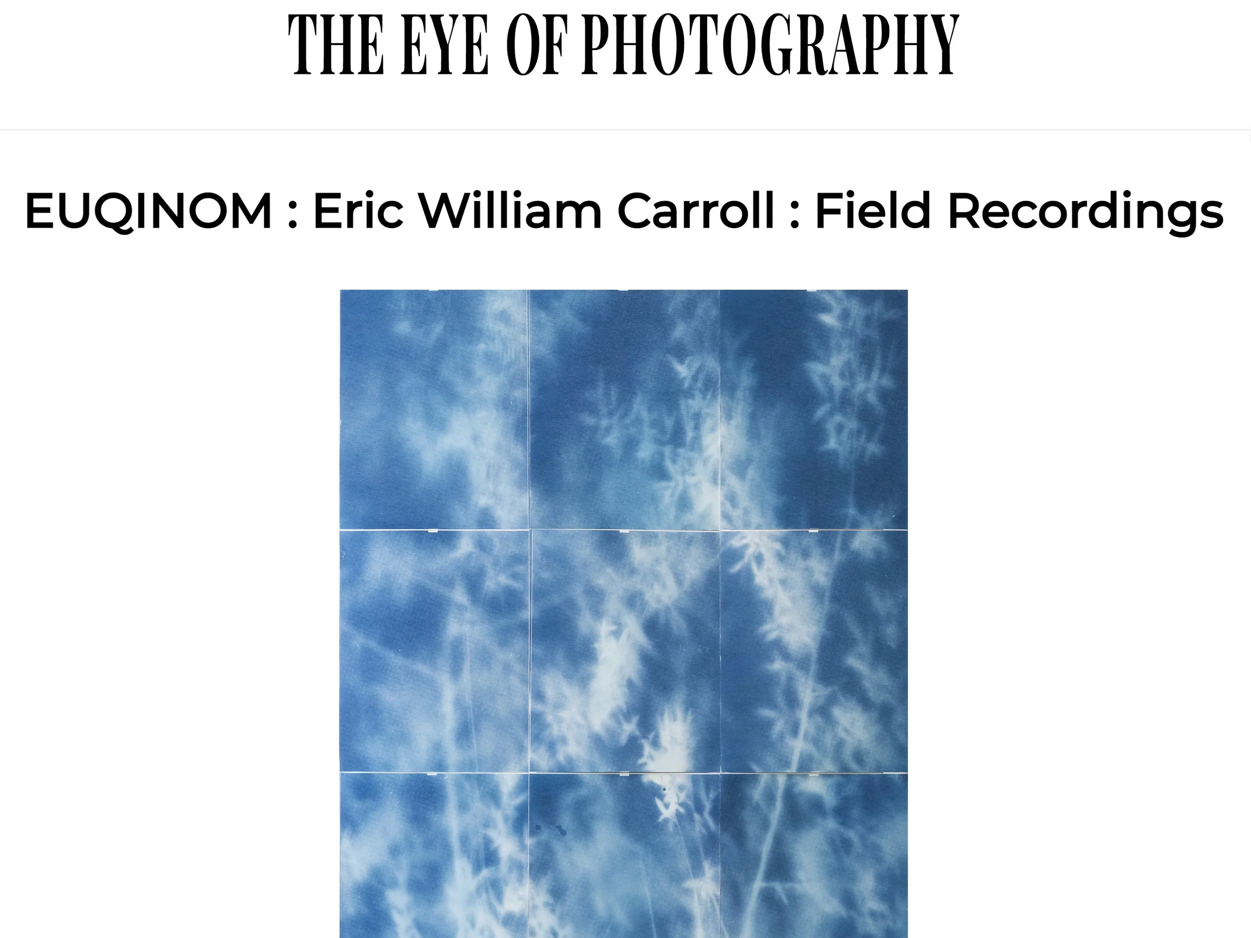 ERIC WILLIAM CARROLL | New Press