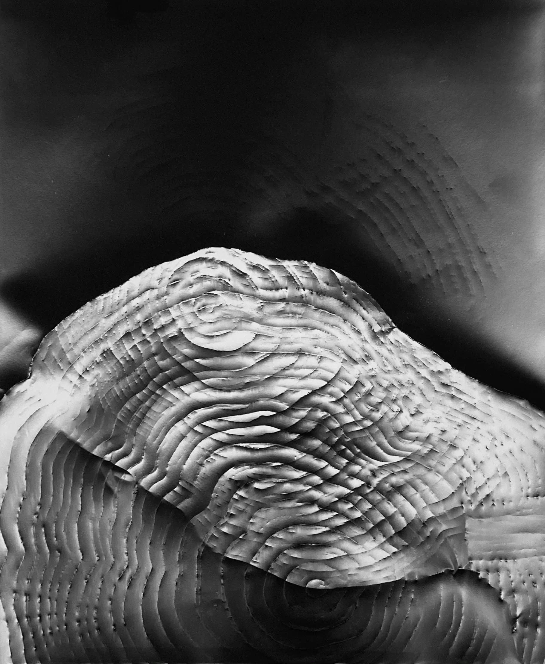  KLEA McKENNA  Automatic Earth 24 , 2016  Photographic rubbing. Unique gelatin silver photogram. 20 x 24 in Framed 27.5 x 23.75 in   INQUIRE  