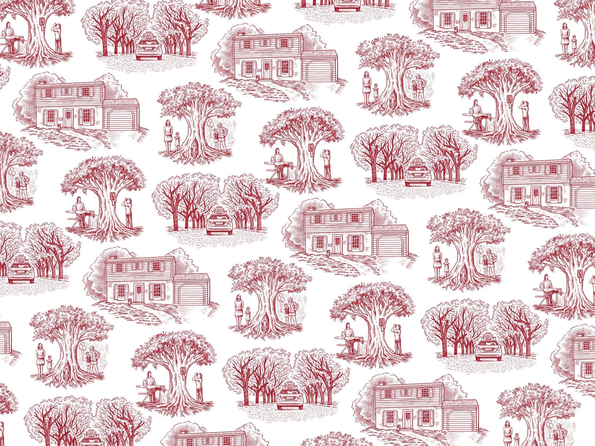 Country House Wall Mural Ideas  Customer Gallery  Toile De Jouy Wallpaper