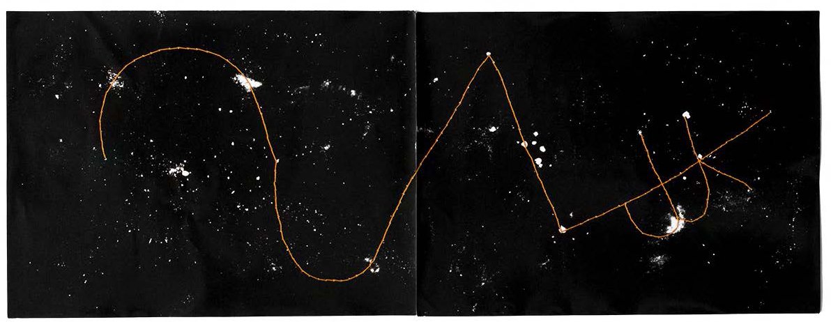  GIORGIA VALLI 02 A. Constellation_diptych_white, 2018 Unique Photograms. Gelatin Silver Prints. Hand-sewn. 9 x 24 in   INQUIRE  